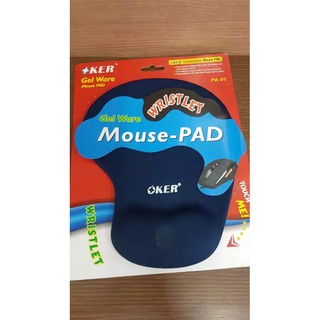 แผ่นรองเมาส์ OKER Mouse-PAD พร้อมยางรองอุ้งมือ ช่วยลดบรรเทาความปวดล้าจากการใช้งาน PA-01