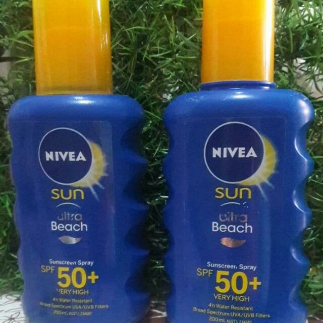 Germany Defects bottle ครีมกันแดด สเปรย์ นีเวีย Nivea Ultra beach sunscreen spray cream lotion กันน้ำ ป้องกันรังสียูวี