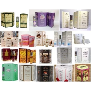 น้ำหอมยกกล่อง6ขวด น้ำหอมอัลรีฮับแท้ (Al rehab) ขนาด6มิล