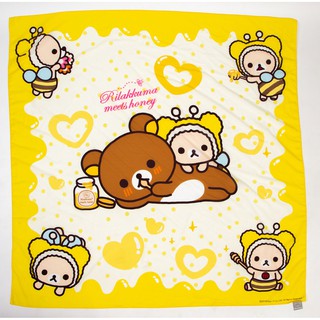 ผ้าคลุมใหล่ ริลัคคุมะ ไซส์ 100x100 ซ.ม. ลายที่ 6 (Rilakkuma scarf size100x100cm No.06)