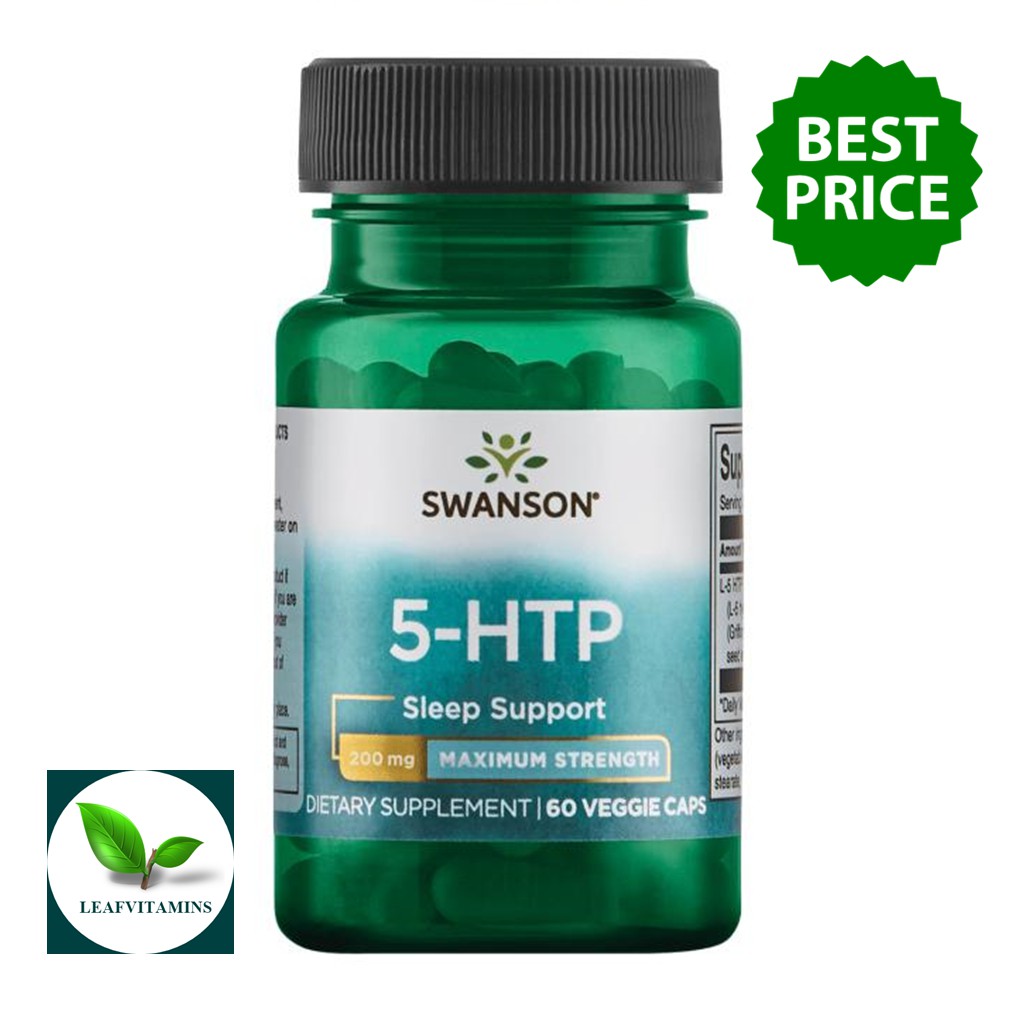 Swanson Ultra 5-HTP - Maximum Strength 200 mg / 60 Veg Caps