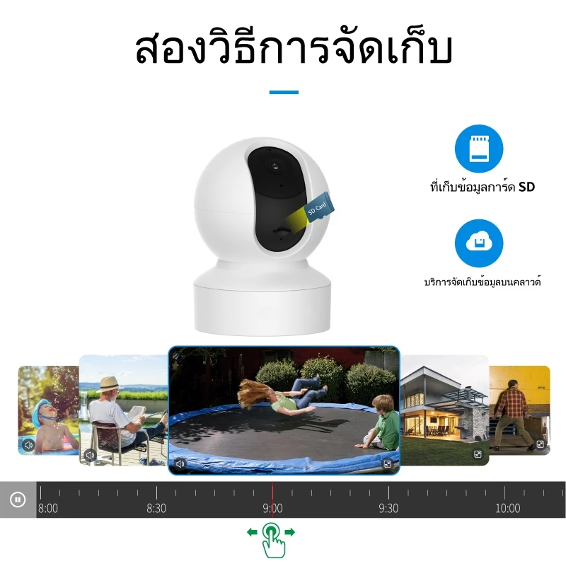 FNKvision กล้องวงจรปิดไร้สาย WiFi IP Camera 3MP Full HD thumbnail 6