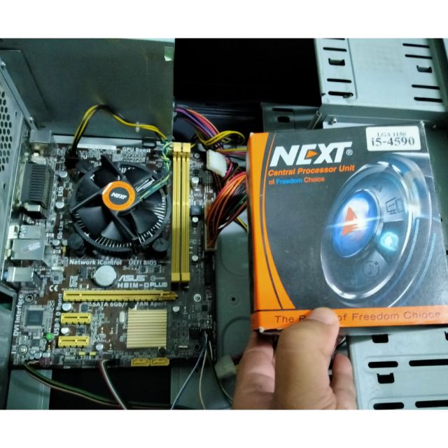 i5-4590 mb asus h81 ฝาหลังตัดแต่งตามรูป มือ2