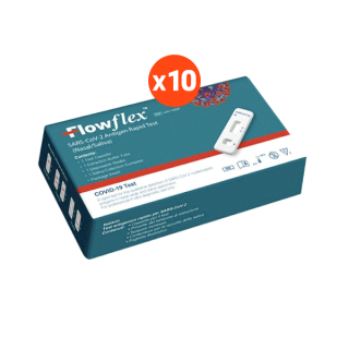 ชุดตรวจโควิด ATK Flowflex 2in1 (10ชุด) น้ำลาย/จมูก