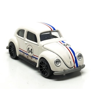 Majorette Volkswagen Beetle Vintage - no.64 - White Color /Wheels 8SB /scale 1/64 (3 inches) no Package