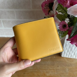 (สด-ผ่อน)🎗แท้100% COACH WALLET YELLOW