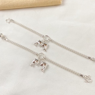 Yourdays/สร้อยข้อมือเงินแท้/สร้อยข้อมือปลาโลมา/Lomaa bracelet🐬🐬