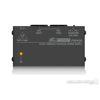 Behringer : MICROPOWER PS400 (อุปกรณ์จ่ายไฟเลี้ยง Phantom Power สำหรับไมโครโฟนแบบ CondenserX