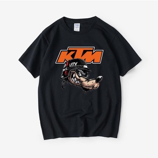 เสื้อยืดโอเวอร์ไซส์Ktm ทีมชุดแข่งรถจักรยานยนต์ Heavy รถจักรยานยนต์ off-road เสื้อยืดแขนสั้นนักเรียนเสื้อผ้าผู้ชายและผู้ห