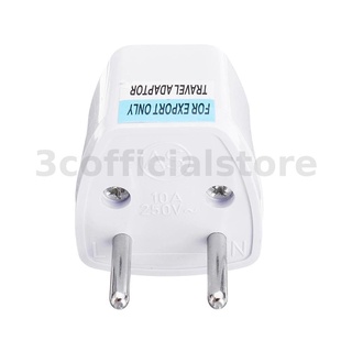 【Hot】อะแดปเตอร์ปลั๊ก Eu AC 2 Pin สําหรับเดินทาง