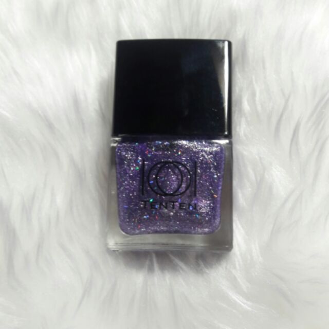 TENTEN ยาทาเล็บสีม่วงกลิตเตอร์