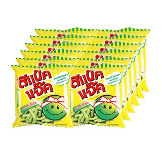 สแน็คแจ๊ค ขนมถั่วลันเตาอบกรอบ 17 กรัม x 12 ห่อ Snack Snack Snack Green Peas Snack 17g x 12 Packs