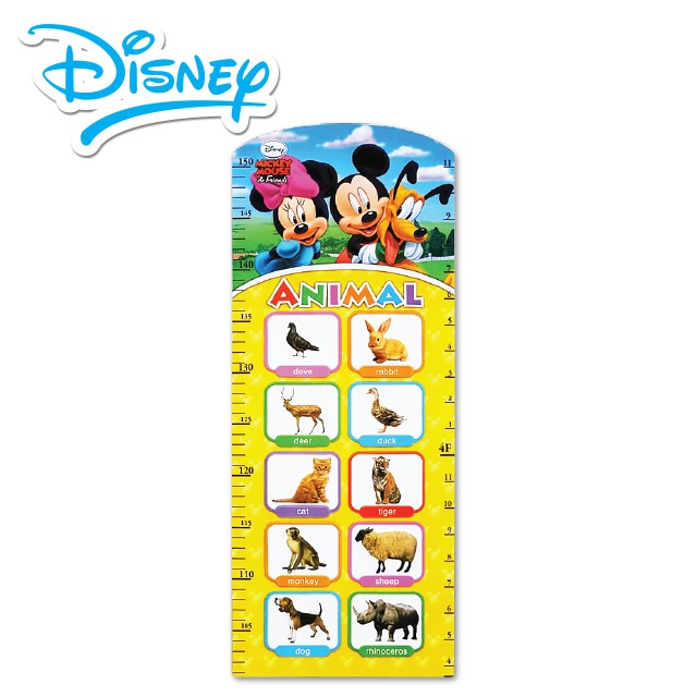 Disney โปสเตอร์ 3D วัดส่วนสูง MICKEY (3D poster height measurement MICKEY) 1 แผ่น