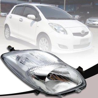 ไฟหน้า เสื้อไฟหน้ารถยนต์ ข้างขวา รุ่น โตโยต้า ยาริส TOYOTA YARIS ปี2009-2012 LH