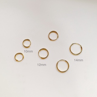 LLRB | ต่างหูห่วงเงิน 925 ชุปทอง 14k Silver hoop silver 925 earring 14k plating