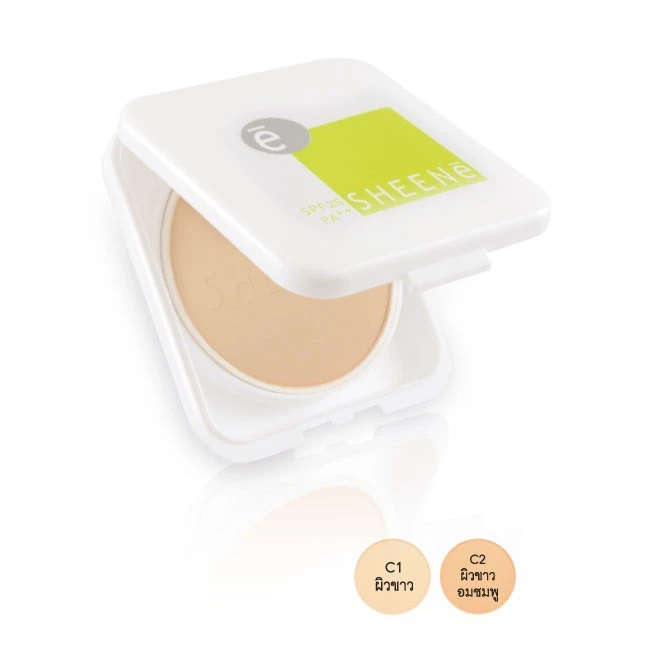 SHEENE OIL FREE CAKE POWDER SPF 25 PA++ แป้งชีเน่ ออยล์ฟรี แป้งตลับเล็กขนาดพกพา (3.5 g.) มีให้เลือก 2 สีเบอร์