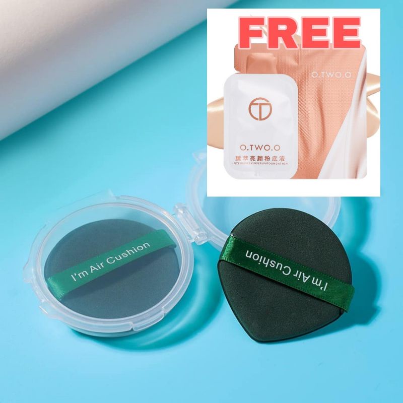 OT&T Chusion Blend Powder Sponge แพ็ค 2 ชิ้น แถมคอนซีลเลอร์