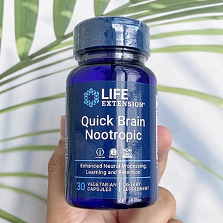 อาหารเสริมสำหรับสมอง นูโทรปิกส์ Quick Brain Nootropic 30 Vegetarian Capsules (Life Extension®)