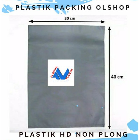 แพ็คพลาสติก ONLINE SHOP แพ็คพลาสติกสีเงิน 30X40 OLSHOP