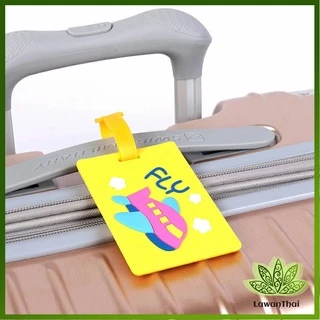 Lawan ป้ายห้อยกระเป๋า PVC ป้ายติดกระเป๋าเดินทาง แท็กกระเป๋าเครื่องบิน luggage tag