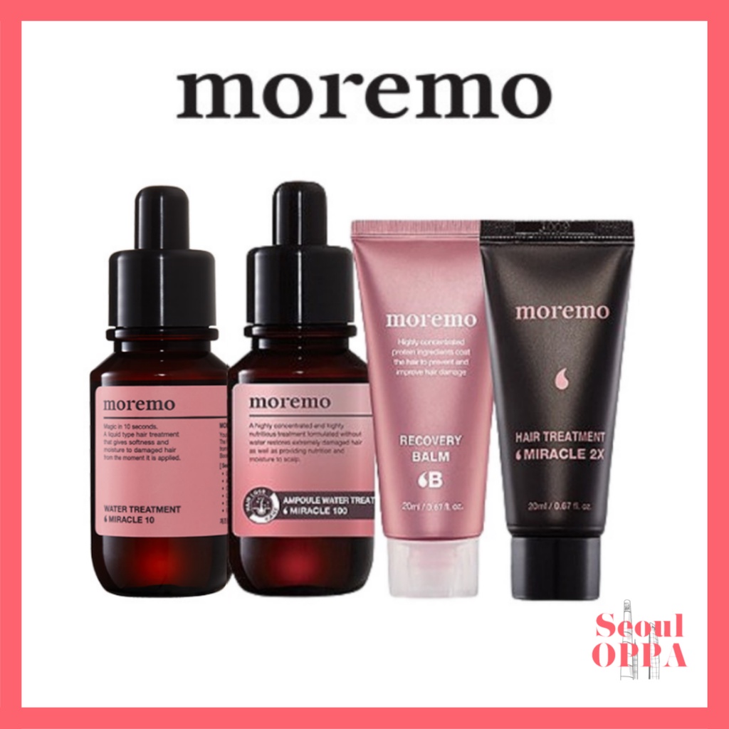 [Moremo] Treatment Miniature Set ขนาดเล็ก ทรีทเมนท์ ทรีทเม้นท์บํารุงผม เซต บํารุง ชุดทดลองใช้ น้ำมัน