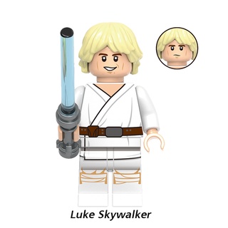 Luke Skywalker Star Jedi Knight Minifigures Wars Mandalorian บล็อคตัวต่อ ของเล่นสําหรับเด็ก