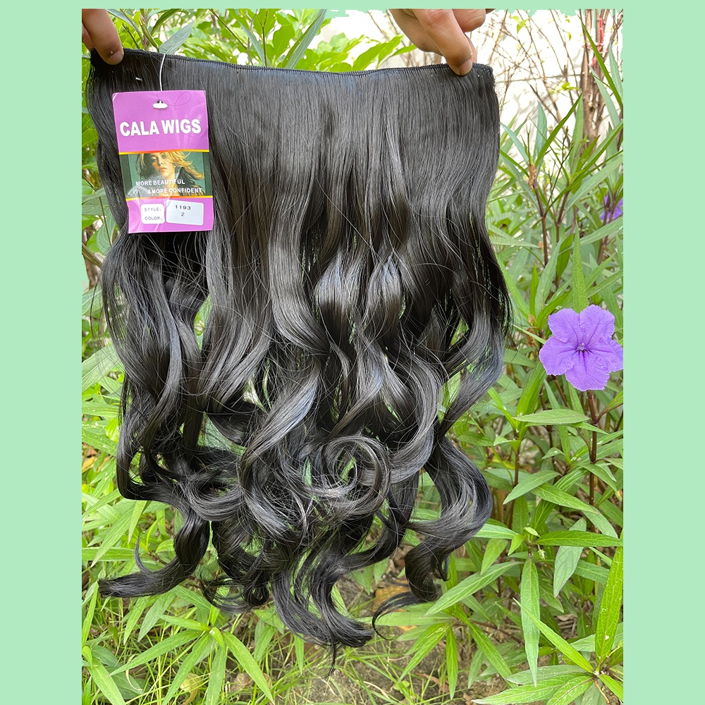 แฮร์พีช hairpiece  แฮร์พีชcalawigsราคาส่ง รหัส1193 กว้าง28cmยาว55cm ชิ้นหนาพิเศษไหมด้านเหมือนผมจริง แฮร์พีชลอนยาว