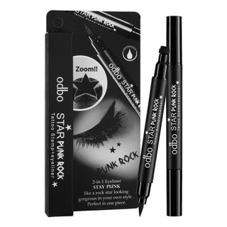 ODBO 2in1 Eyeliner Stay Punk + Star Tattoo Stampอายไลเนอร์ปั้มดาวได้