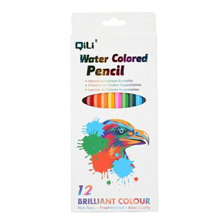 สีไม้ระบายน้ำ QiLi 12สี Brilliant Colour ปลอดสารพิษ