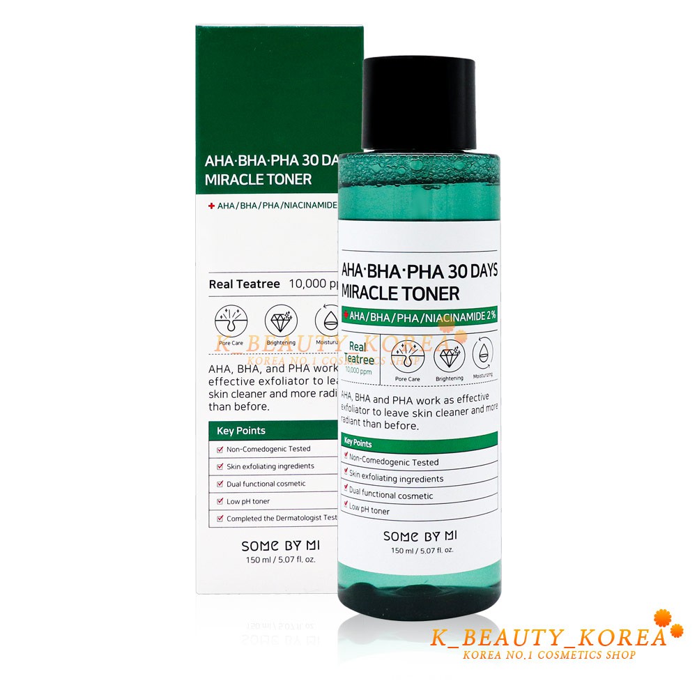 JK [SOMEBYMI] Aha/bha/pha 30 DAYS MIRACLE TONER 150Ml SOME BY Mi/ K ...
