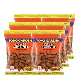 Tong Garden SAlted Almonds อัลมอนด์อบเกลือ ตรา ทองการ์เด้น 35 กรัม x 6 ซอง