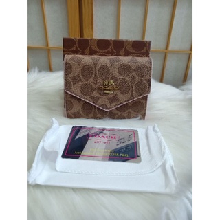 👛 กระเป๋าเงิน Coach หน้าจดหมาย ใบสั้น หนังดี เกรดงานไฮเอน งานจริงสวยมากค่ะ