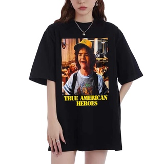 คอตต้อนคอกลมเสื้อยืดคอกลม [ STRANGER THINGS ] The Upside Down NETFLIXS SERIE  ss2 เสตรนเจอติงส์ เสื้อยืดแขนสั้นสไตล์สตร