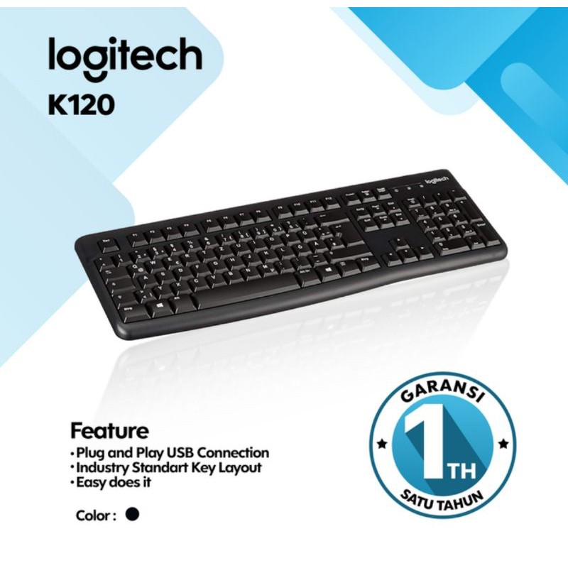 คีย์บอร์ด USB Logitech K120