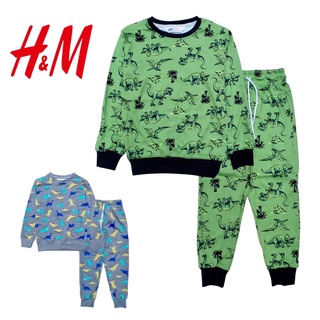 มีเก็บปลายทาง‼️งานป้าย H&amp;M : ชุดวอร์มเด็ก ชุดกันหนาว ขายาว แขนยาว ผ้าคอตตอน