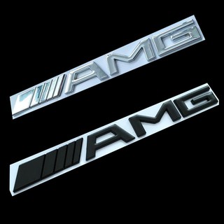 * สต็อกพร้อม *สติ๊กเกอร์โลหะ AMG 3D สำหรับสติ๊กเกอร์ฝากระโปรงท้าย Mercedes-Benz SL SLK Class CLK