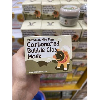 Elizavecca Milky Piggy Carbonated Bubble Clay Mask 100g.มาร์คหมู ฟองฟู่