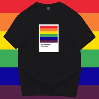 เสื้อยืดคอกลม(🔥พร้อมส่ง🔥) เสื้อ PANTONE PRIDE MONTH ผ้าCotton 100% ผ้าดีมากกผ้าฝ้ายแท้