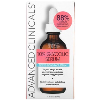 NEW 🇺🇸Pre order🌏 Advanced Clinicals, 10% Glycolic Serum, 1.75 fl oz (52 ml)🇺🇸