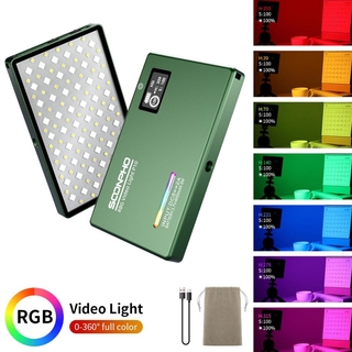 Soonpho Rgb ไฟ Led Full Color เอาท์พุทวิดีโอหรี่แสงได้ 2500 K - 8500 K Bi - Color Panel Light Cri 95 +