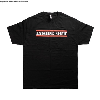 คอลูกเรือเสื้อยืดคอกลมเสื้อยืด Band Inside Out - No Spiritual Surrender - Lผ้าฝ้ายแท้