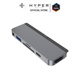 Hyper รุ่น HyperDrive 6-in-1 USB-C Hub for iPad Pro - สีเทา - อุปกรณ์เชื่อมต่อ