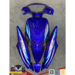 ชุดสีมีโอตัวเก่า YAMAHA Mio5VV มีโอตัวแรก สีน้ำเงิน ลายอินโด งานแท้ทำสีระบบ 2K