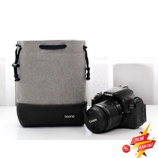 ⭐️พร้อมส่ง⭐️ กระเป๋ากล้อง Canvas&amp;PU กระเป๋าเลนส์ ถุงใส่กล้อง ถุงใส่เลนส์ dslr/mirrorless Camera Bag คุณภาพดี