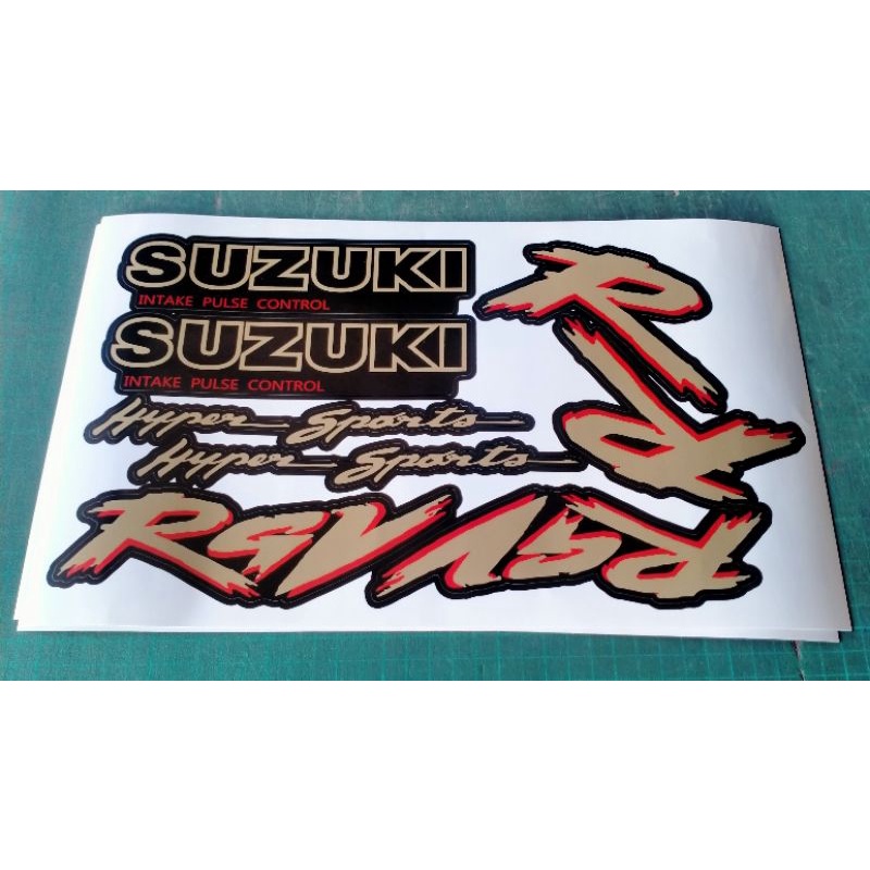สติ๊กเกอร์ติดรถ suzuki RGV 150-S ปี92 พิมพ์หมึกแท้ญี่ปุ่น