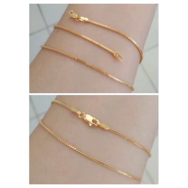 MILANO & ITALY SANTA ADULT NECKLACE ของแท้ 925 SILVER GOLD PLATED