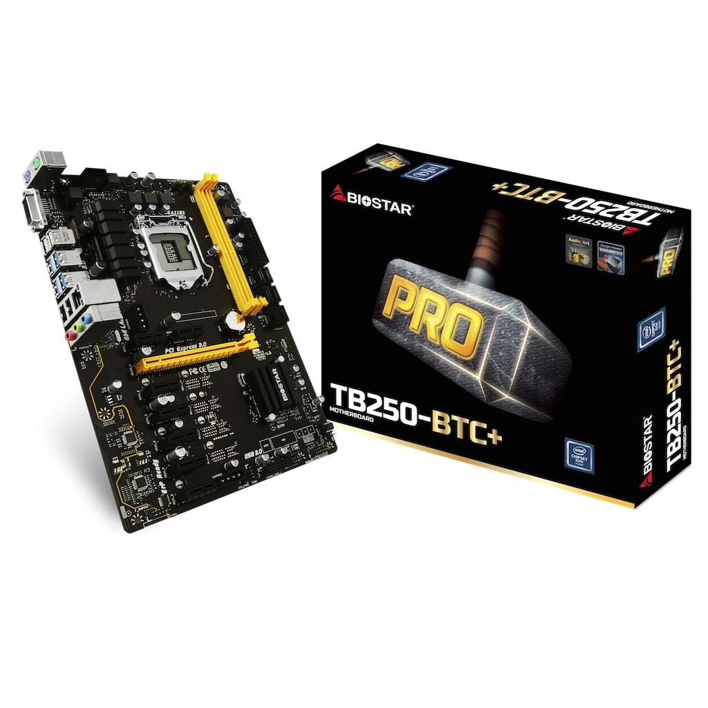 MAINBOARD (เมนบอร์ด) 1151 BIOSTAR TB250BTC PLUS DDR4 Warranty 3 - Y