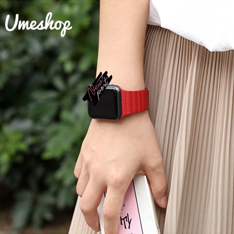 สายนาฬิกา ultra 10 9 8 7 6 5 4 3 smart watch สายหนัง สาย 38mm/40mm/41mm/44mm42mm/45mm