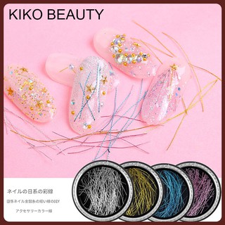 DIYเทปตกแต่งเล็บแถบสีด้ายสีทองตกแต่งเล็บ KIKO BEAUTY NG74