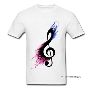 เสื้อยืดผ้าฝ้ายพิมพ์ลายขายดี เสื้อยืด พิมพ์ลายกราฟฟิติ Treble Clef Music Designer แนวสตรีท สําหรับผู้ชาย